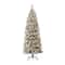 7.5ft Pre-Lit Flocked Pine Artificial Christmas Tree, Warm White LED Lights